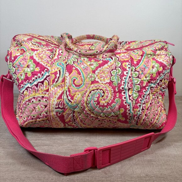 Retired Vera Bradley Petal Pink Large Duffle Bag - Picture 5 of 7